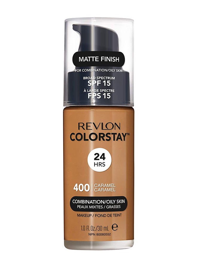 ريفلون Rev-Colorstay Make Up For Combination Oily Skincaramel Bronze - Image 1