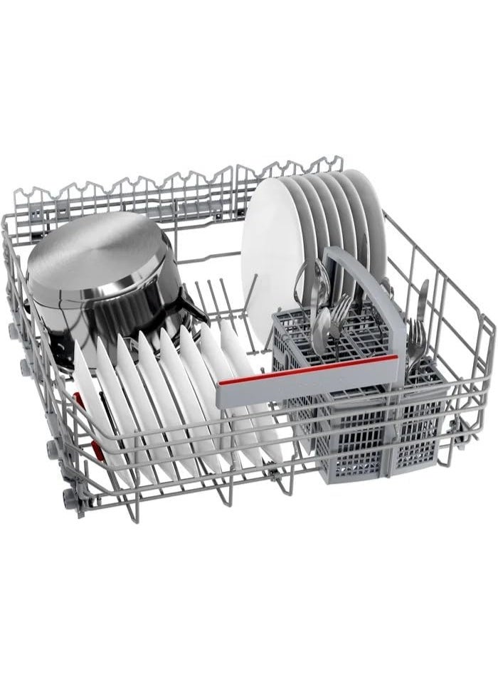 بوش Dishwasher 13 Place Settings 60cm Series 6 Stainless Steel 8 Programs Home Connect Extra Clean Zone Eco Silence Drive SMS6EAI81T silver - Image 5