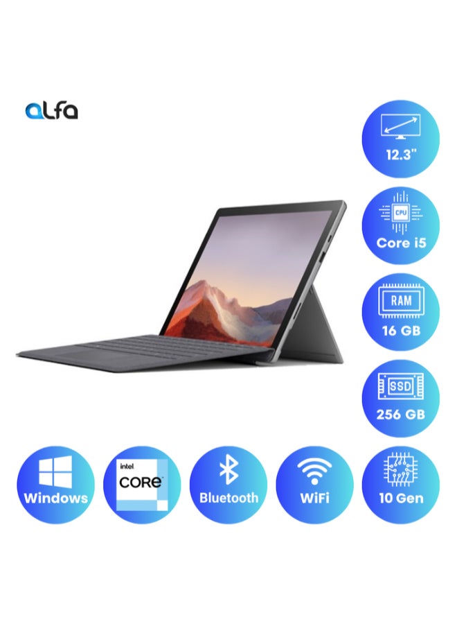 Microsoft Renewed - Surface Pro 7 Convertible 2-In-1 Laptop With 12.3-Inch Display, Core i7-1065G7 Processor/10th Gen/Quad Core/16GB RAM/256GB SSD/Intel Iris Graphics/Windows 10 Pro English Silver - Image 2