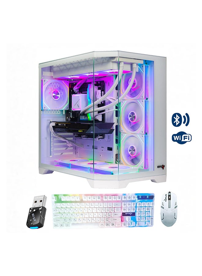 Spear Pc Gaming Pro PC With Intel Core i7-14700F Processor/16GB RAM DDR5/12GB Nvidia GeForce RTX 5070 Graphics/Windows 11 Pro+Keyboard+Mouse+USB White - Image 1