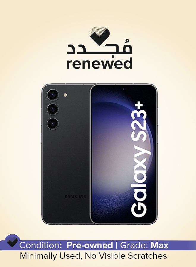 Samsung Renewed - Galaxy S23 plus 5G Dual SIM Phantom Black 8GB RAM 256GB - International Version - Image 1