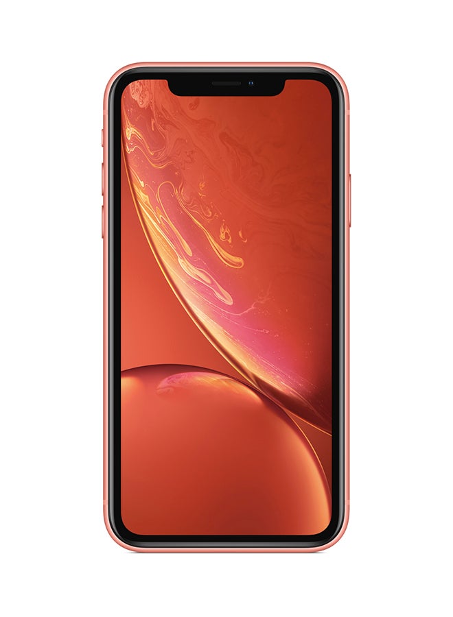 ابل  Renewed - iPhone XR 128GB Coral 4G With Facetime - Physical Dual SIM Version - Image 2