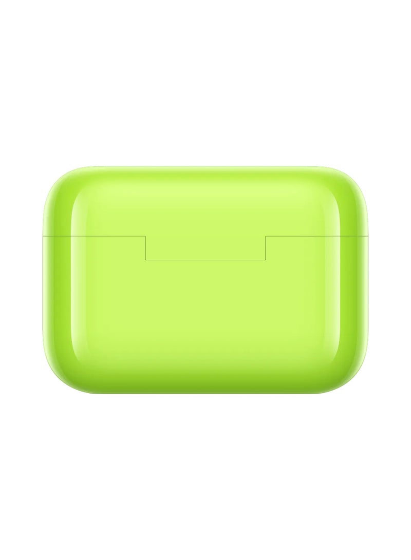 realme Buds T200 Premium ANC Earbuds. Hi-Res Audio, Dual Connect, IP55, 3D Audio, 50H Battery. Your Sound, Uninterrupted. neon green - Image 3