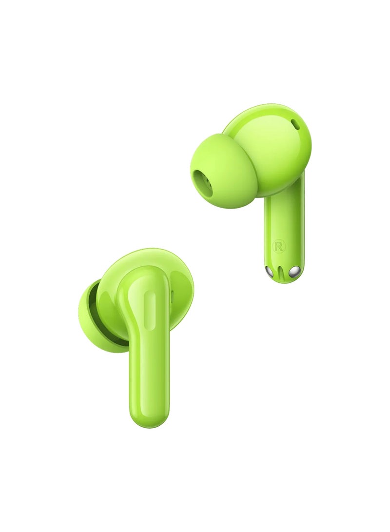 realme Buds T200 Premium ANC Earbuds. Hi-Res Audio, Dual Connect, IP55, 3D Audio, 50H Battery. Your Sound, Uninterrupted. neon green - Image 4