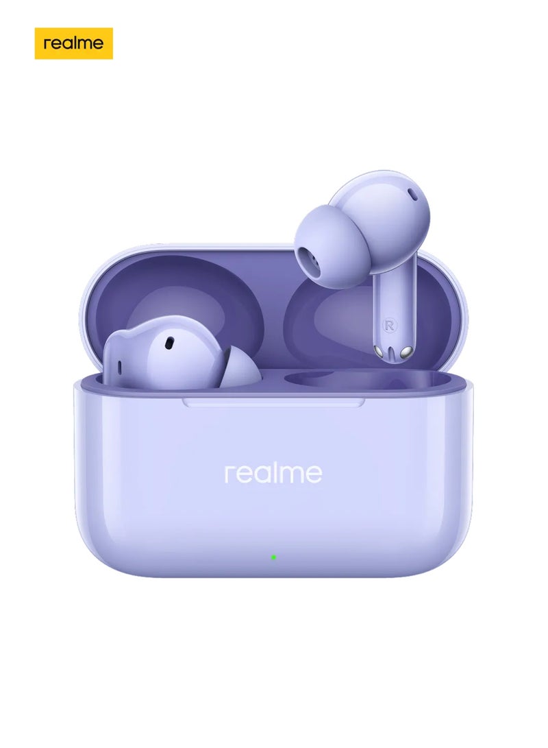 realme Buds T200 Premium ANC Earbuds. Hi-Res Audio, Dual Connect, IP55, 3D Audio, 50H Battery. Your Sound, Uninterrupted. dreamy purple - Image 1