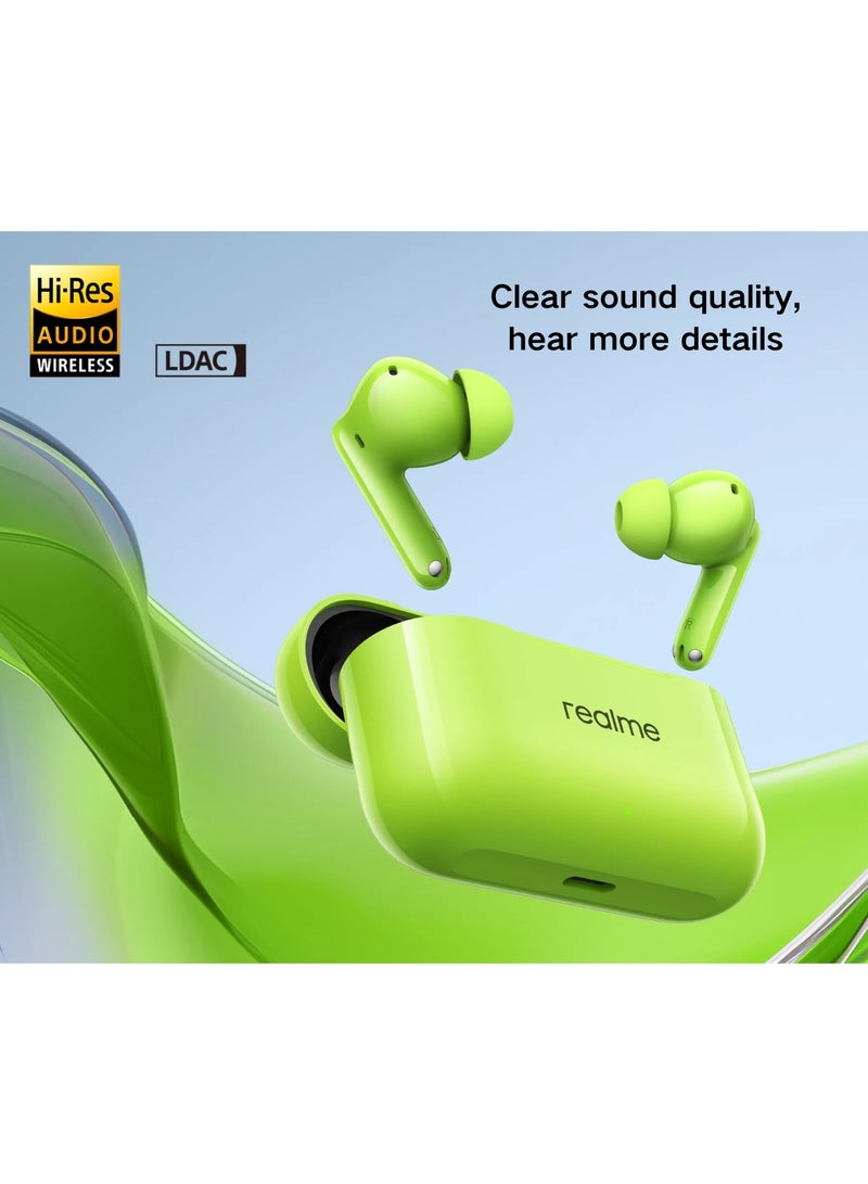 realme Buds T200 Premium ANC Earbuds. Hi-Res Audio, Dual Connect, IP55, 3D Audio, 50H Battery. Your Sound, Uninterrupted. dreamy purple - Image 5