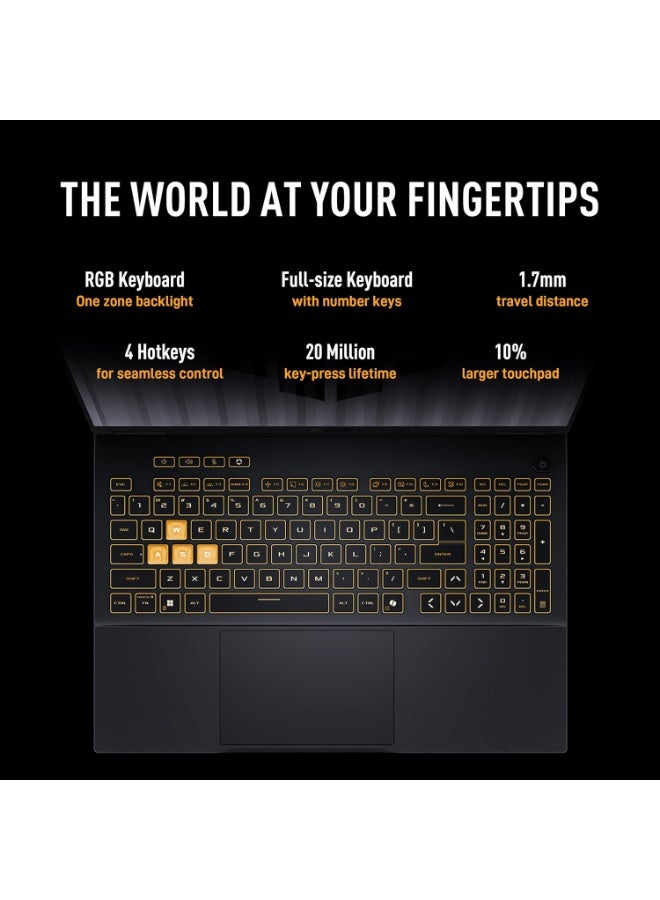 أسوس (نسخة مطورة) لابتوب الألعاب TUF Gaming F16 FX608JMR بحجم 16 بوصة FHD+ بتردد 165Hz مع معالج Intel Core i7-14650HX وذاكرة RAM سعة 32GB DDR5 وقرص SSD PCIe سعة 2TB وبطاقة NVIDIA GeForce RTX 5060 بسعة 8GB ونظام Windows 11 Home + نسخة مجانية من MS Office 365 بالإنجليزية جاسبر - Image 3