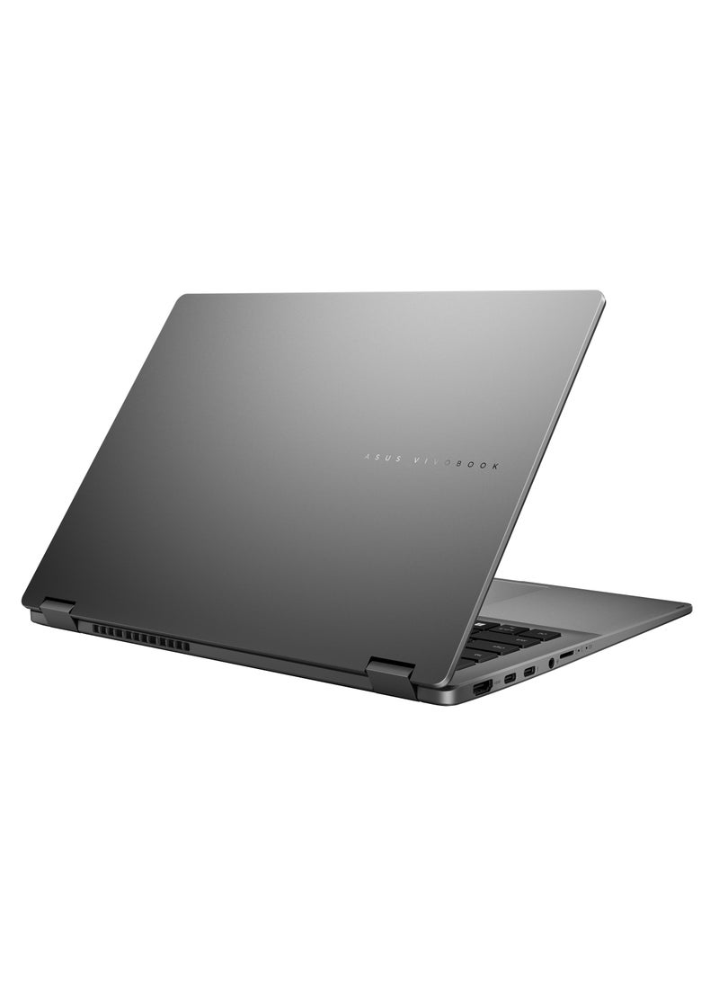 ASUS (Upgraded Version) ASUS Vivobook Flip 14 2-in-1 Laptop: 14" OLED Touchscreen, Intel Core Ultra 7 256V Processor, 16GB RAM, 1TB SSD, Backlit Chiclet Keyboard, Thunderbolt 4, Copilot+ PC English Matte Grey English Matte Grey - Image 5