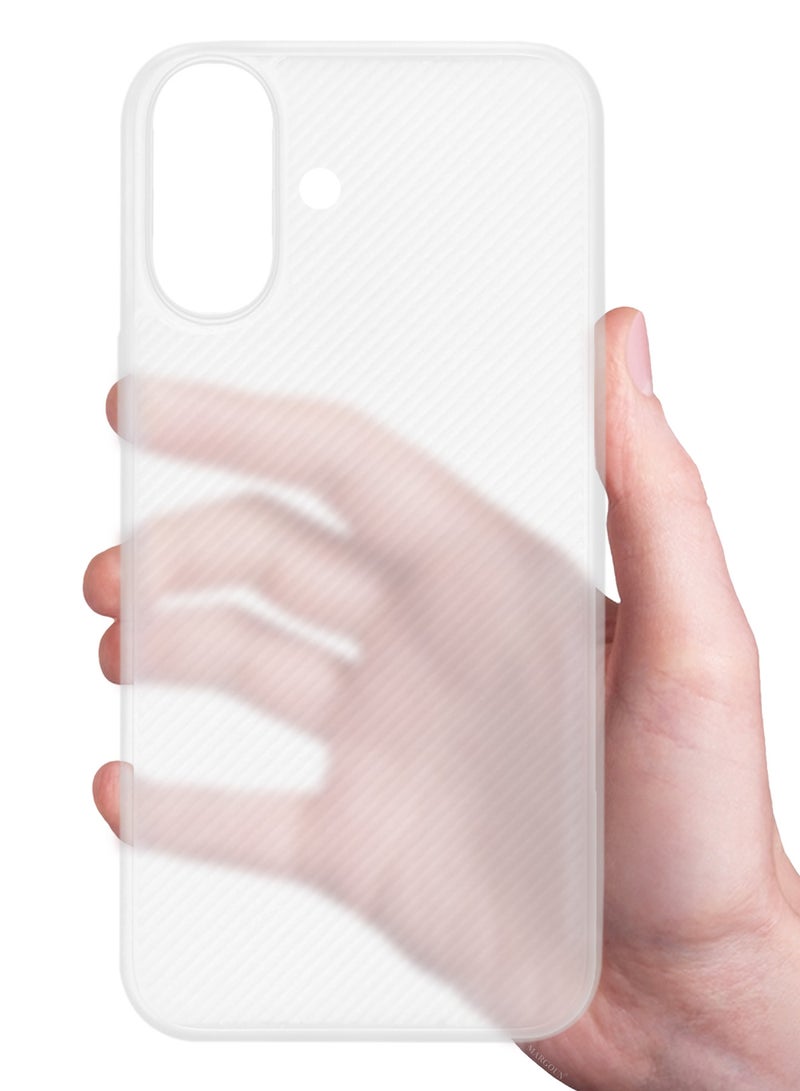 مارجون 2 Packs Case Cover for iPhone 17 - Sturdy Durable Ultra-Thin Case - Air Skin Line Design Transparent Back Cover -  Drop Protection Cover  with Privacy Screen Protector - White-4 - Image 2