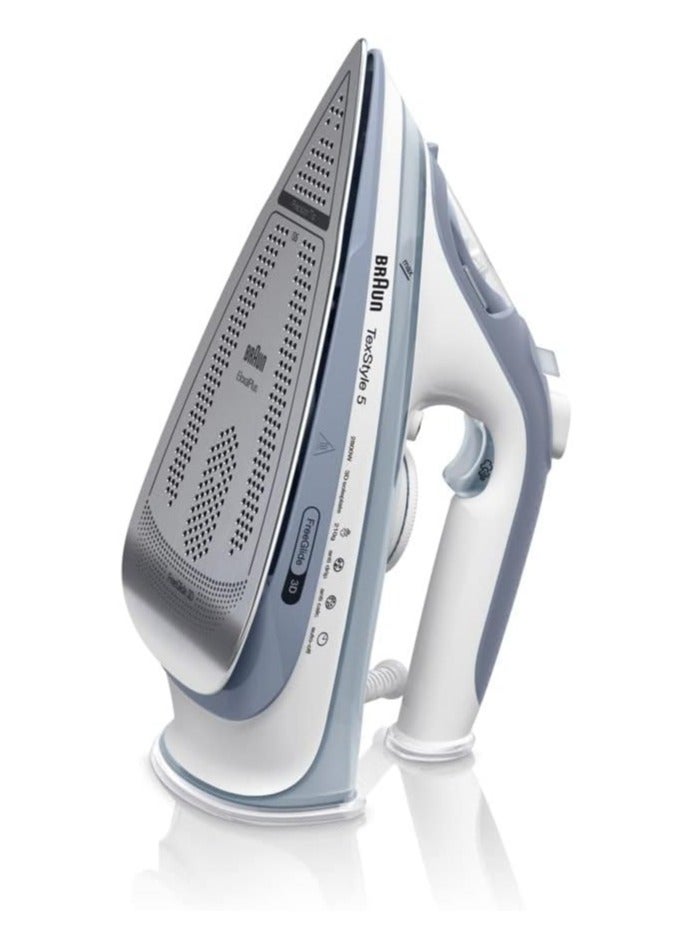Braun TexStyle5 SI5078GY Steam Iron, equipped with FreeGlide 3D Technology, Auto-off, Precision Tip, SuperCeramic Coating, Self-Cleaning, Gray 300 ml 2800 W SI5078GY Gray - Image 4