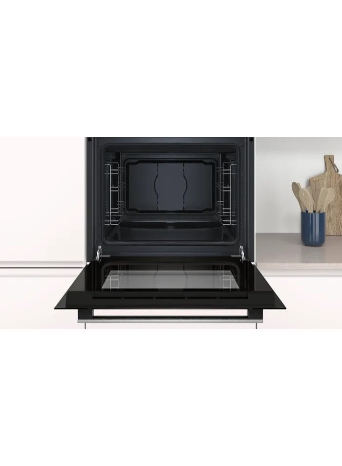 BOSCH Series 2 Built-In Electric Oven 71 liter, 60cm, Stainless Steel, 4 Heating Functions, Hydrolytic Cleaning, Hot Air Fan HBF011BR0T Stainless steel - Image 5
