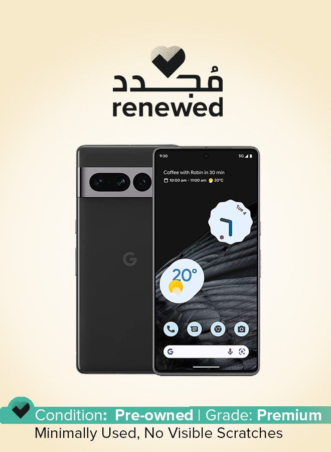 جوجل مجدد - بيكسل 7 برو أوبسيديان 12 جيجابايت رام 128 جيجابايت 5G - النسخة الدولية - Image 1