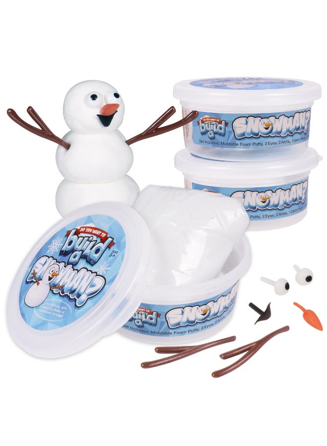 كانجرو مجموعة بناء رجل الثلج 3 قطع، هل تريد بناء رجل ثلج، مجموعة طين رجل الثلج الذائب، مجموعة صنع رجل الثلج، هدايا للأطفال في الجوارب، هدايا للأطفال الصغار في الجوارب، مجموعة حرفة طين رجل الثلج، حرفة رجل الثلج - Image 2