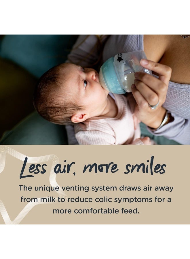 تومي تيبي طقم زجاجات الرضاعة المضادة للمغص من تومي تيبي للمواليد الجدد - Image 3