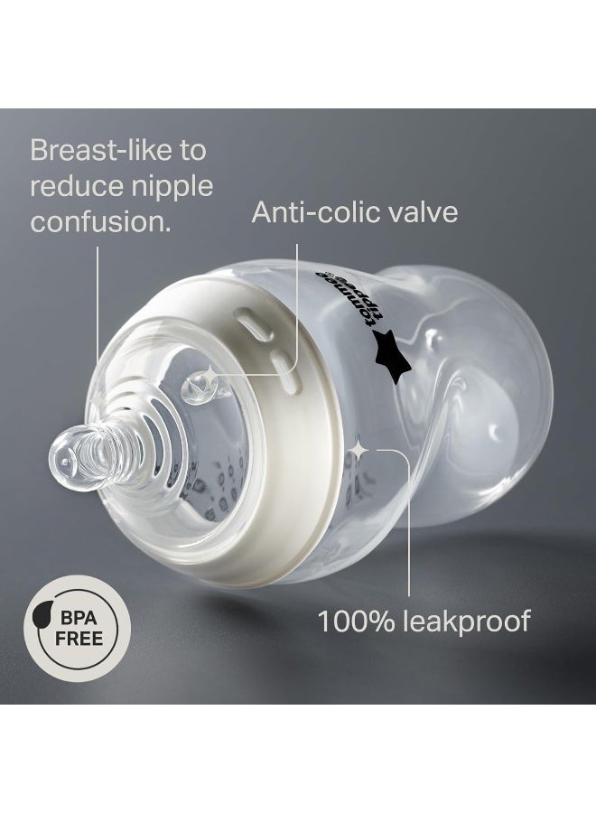 تومي تيبي زجاجات أقرب إلى الطبيعة، 9 أونصات، 4 قطع - Image 3