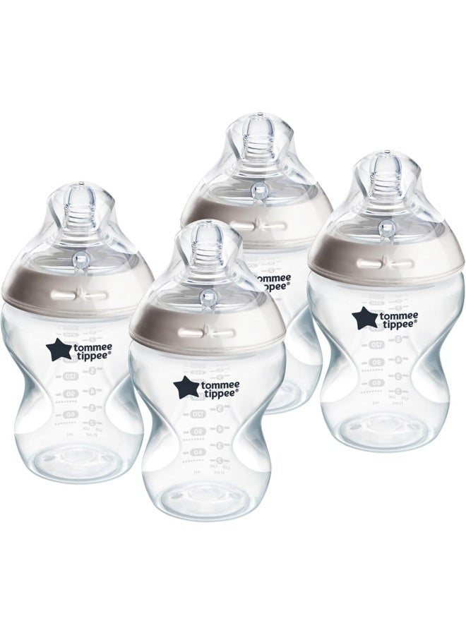 تومي تيبي زجاجات أقرب إلى الطبيعة، 9 أونصات، 4 قطع - Image 1