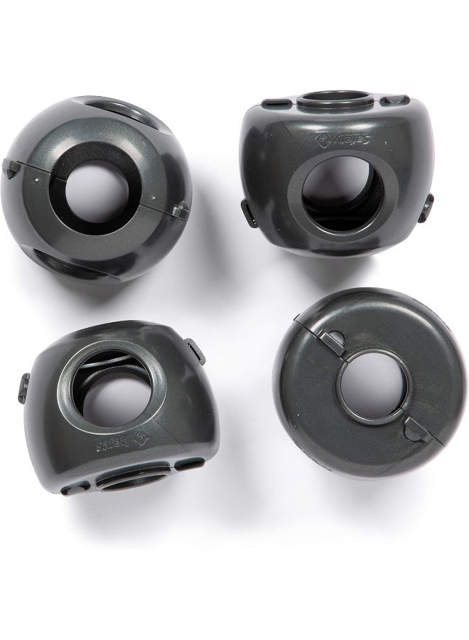 Safety 1st Parent Grip Door Knob Covers, Grey/Charcoal, 4 Count - Image 4