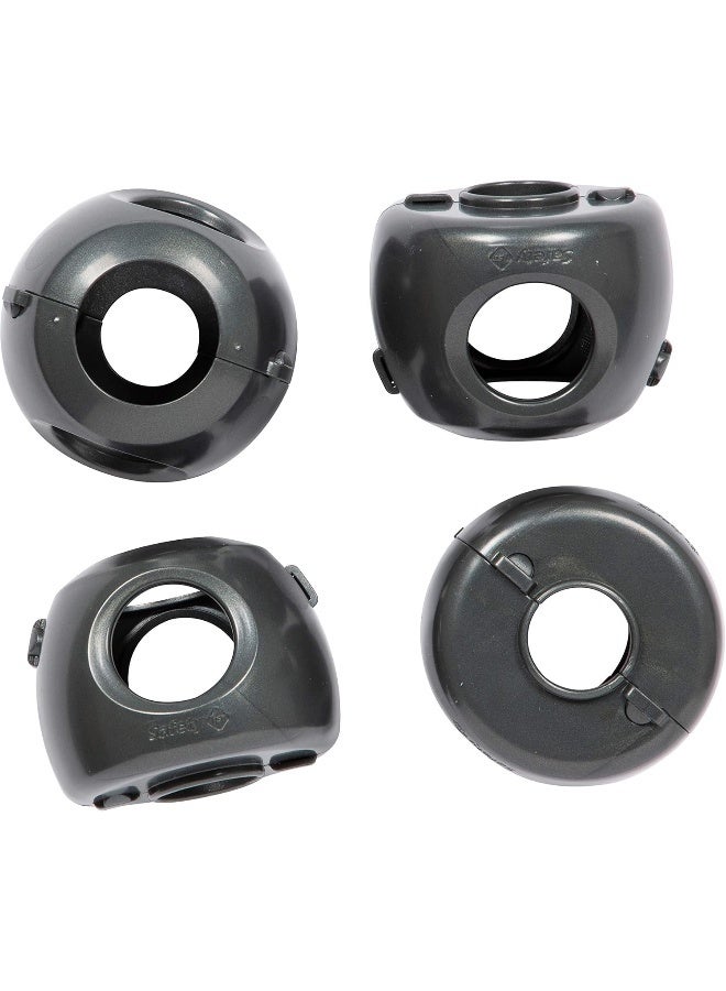Safety 1st Parent Grip Door Knob Covers, Grey/Charcoal, 4 Count - Image 3