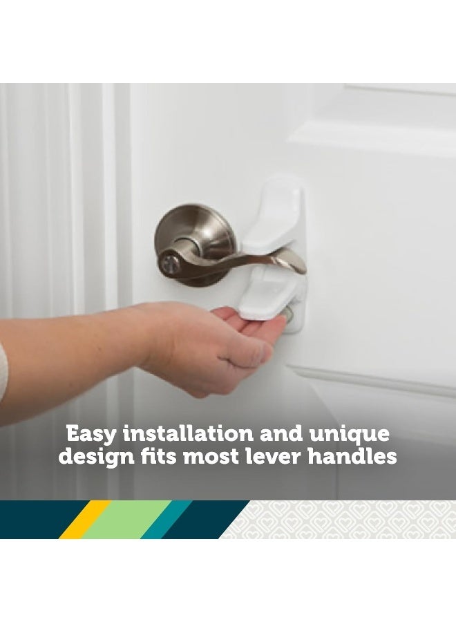 Safety 1st OutSmart Child Proof Door Lever Lock (White), 1 Count (Pack of 1) - Image 4