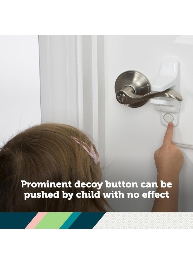 Safety 1st OutSmart Child Proof Door Lever Lock (White), 1 Count (Pack of 1) - Image 2