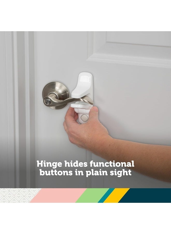 Safety 1st OutSmart Child Proof Door Lever Lock (White), 1 Count (Pack of 1) - Image 3