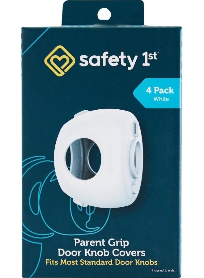 Safety 1st Parent Grip Door Knob Covers, White, One Size, 4 Count - Image 1