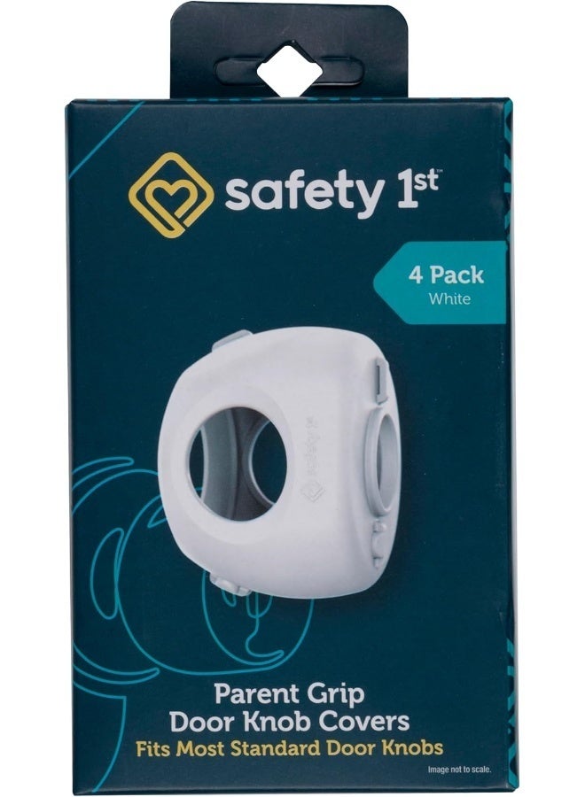 Safety 1st Parent Grip Door Knob Covers, White, One Size, 4 Count - Image 2