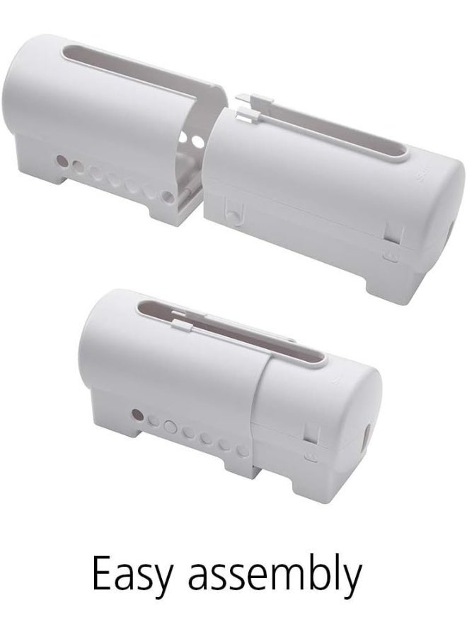 Safety 1st Power Strip Cover 2 Count (Pack of 1), White - Image 4