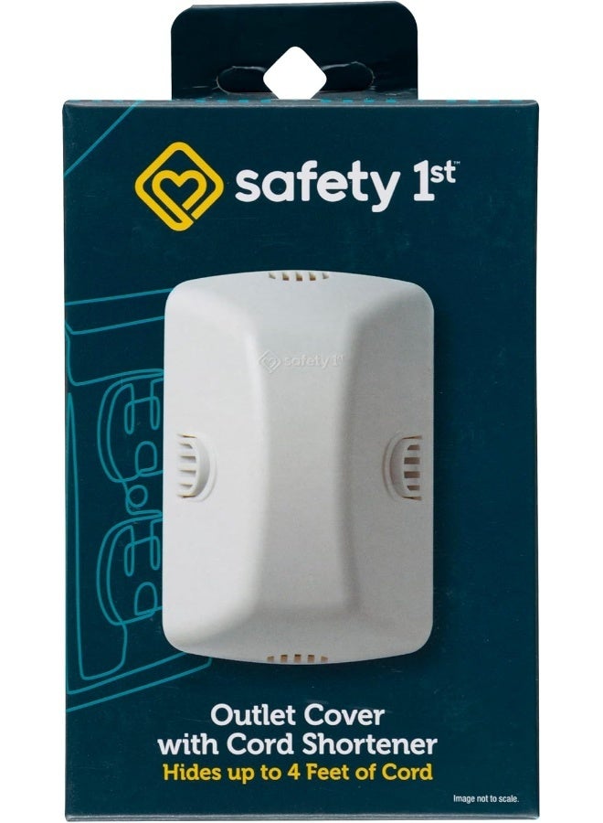 Safety 1st Outlet Cover with Cord Shortener for Baby Proofing - Image 1