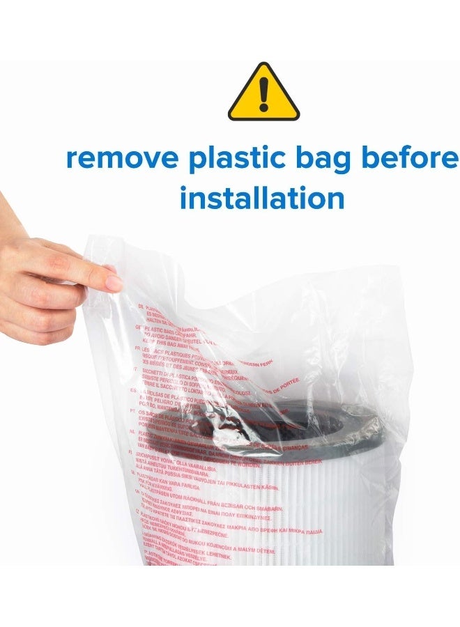 LEVOIT Vista 200 Air Purifier Replacement Filter, 3-in-1 HEPA, High-Efficiency Activated Carbon, Vista200-RF, 2 Pack, Black B07S2V987N Black - Image 3