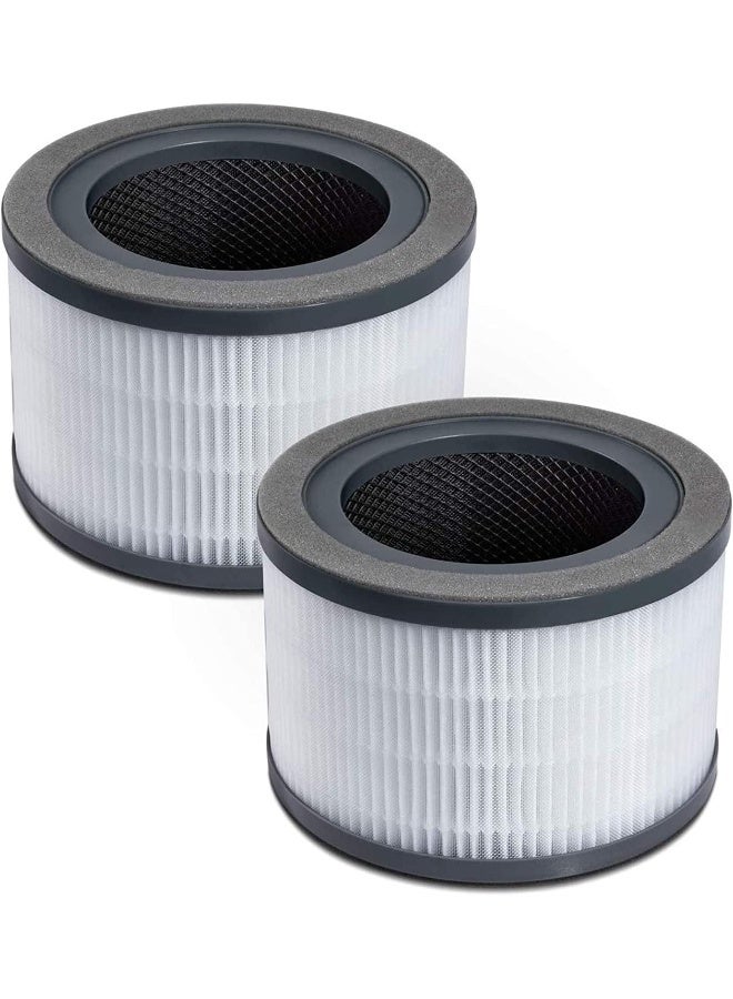 LEVOIT Vista 200 Air Purifier Replacement Filter, 3-in-1 HEPA, High-Efficiency Activated Carbon, Vista200-RF, 2 Pack, Black B07S2V987N Black - Image 4
