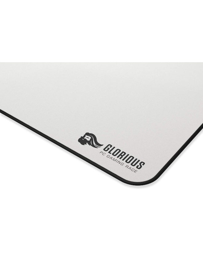 Glorious Large Gaming Mouse Pad for Desk - Rubber Base Computer Mouse Mat - Durable Mouse Mat - Cloth Mousepad with Stitched Edges - White Cloth Mousepad | 11"x13" (GW-L) - Image 3
