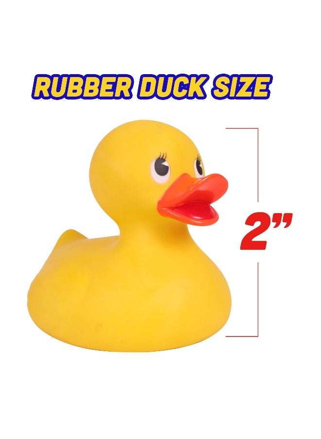 كانجرو Bulk Assorted Rubber Ducks for Jeep Owners and Toddler Party Favors - Mini Ducks in Bulk Ideal for Rubber Ducking Pack of 100 - Image 2