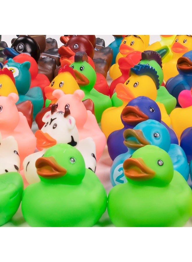 كانجرو Bulk Assorted Rubber Ducks for Jeep Owners and Toddler Party Favors - Mini Ducks in Bulk Ideal for Rubber Ducking Pack of 100 - Image 5
