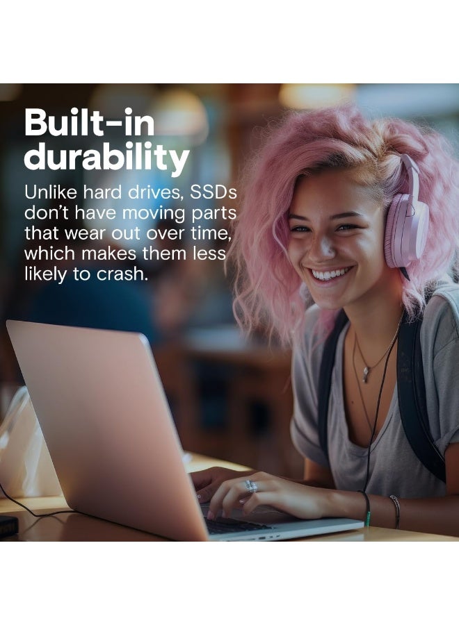 كروشيال BX500 480GB 3D NAND SATA 2.5-Inch Internal SSD, up to 540MB/s - CT480BX500SSD1 480 GB - Image 2