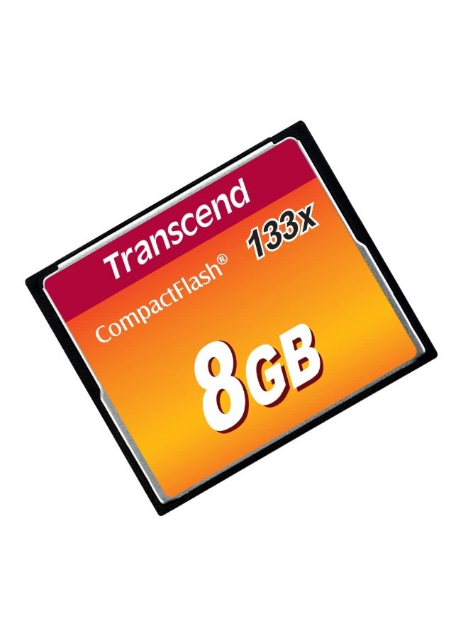 Transcend 8GB CompactFlash Memory Card 133x (TS8GCF133) 8 GB - Image 1