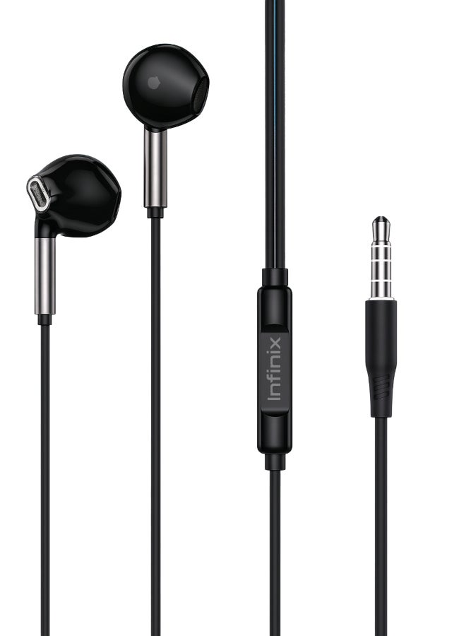 Infinix Wired Earphones Black - Image 1