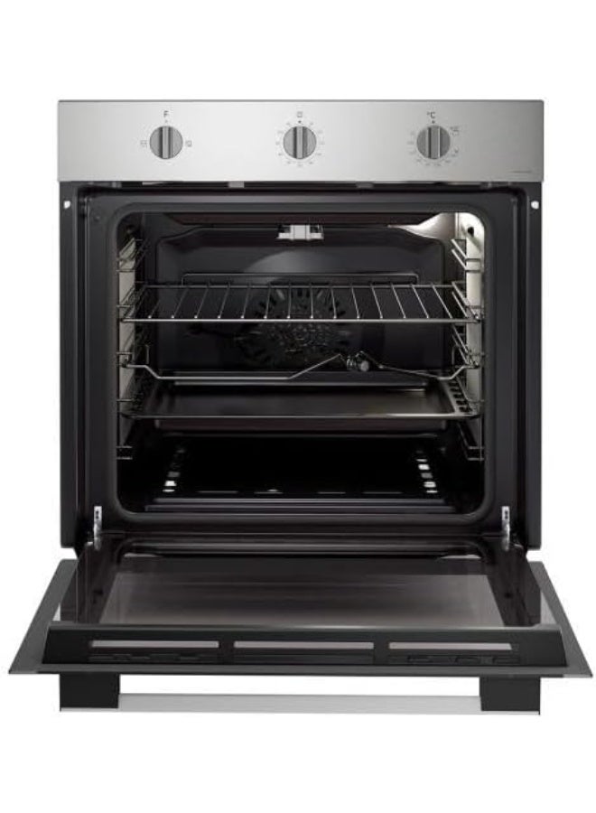 هوفر Built-In Oven Gas 60 x 60 cm - 70 Liter - HOU611G6 Stainless Steel x Black - Image 4