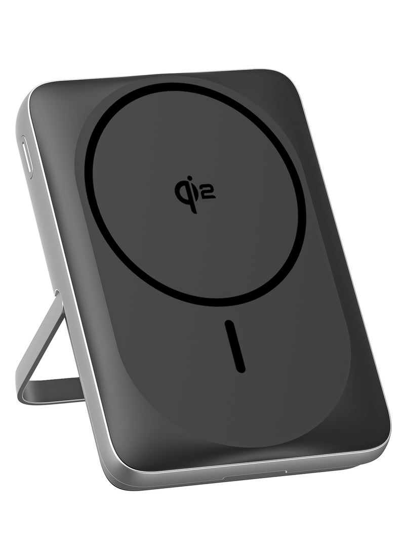 راف باور RP-PB1217 10000mAh 20W بنك طاقة مغناطيسي سلكي ولاسلكي مع حامل قابل للطي - Image 5