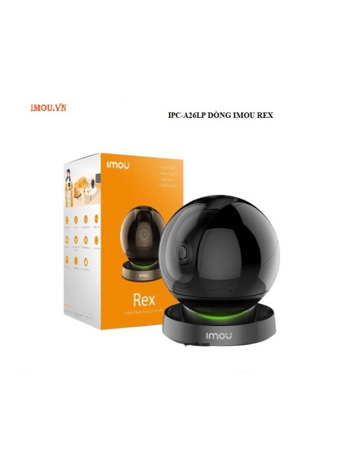 IMOU REX 4MP FHD Indoor WIFI Security Camera/ Human Detection/ Active Deterrence/ Night Vision/ Smart Tracking/ Privacy Mask/ 2-Way Audio/ Auto-tour/ Alarm Notifications - Image 1