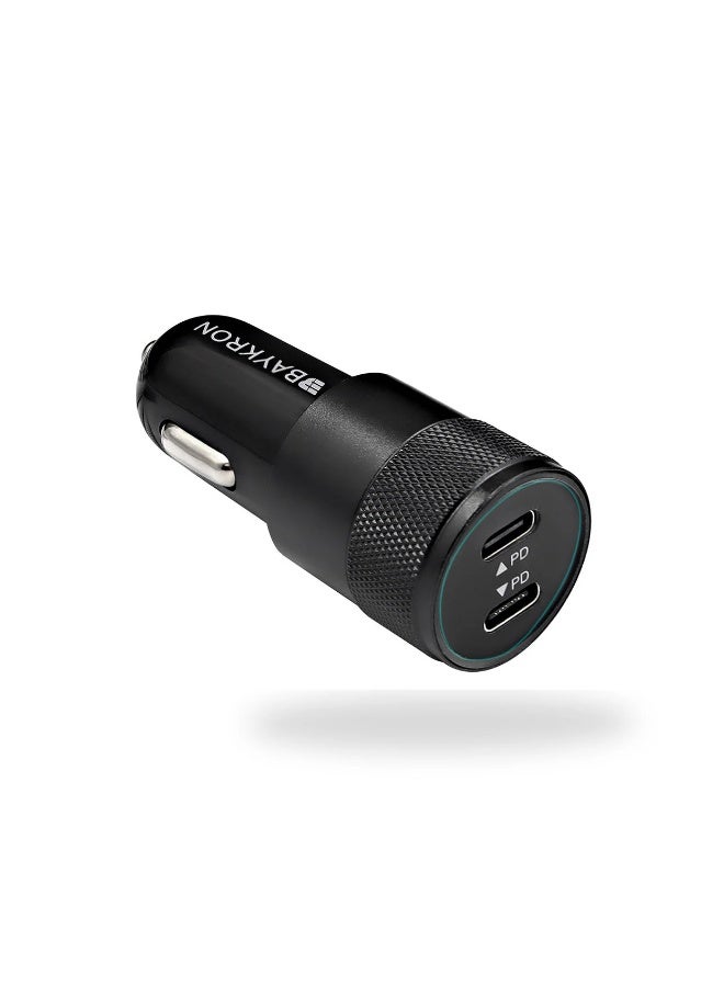 Baykron Car Charger 2 X Type C black - Image 4