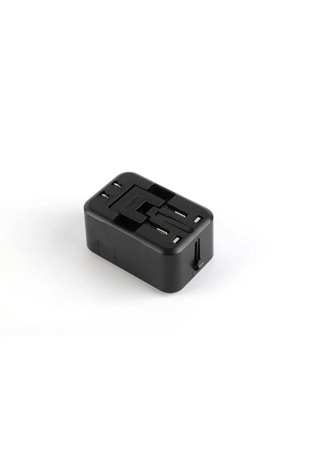 Baykron Universal Travel Adaptor AC Input:100-240V,6A Max black - Image 5