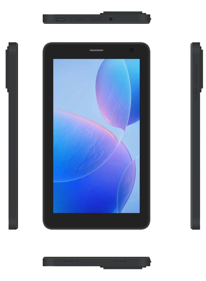 C idea CM517 Smart Tablet PC with Stylus 7-Inch IPS Touch Screen 8GB RAM 256GB ROM Android Wi-Fi GPS Bluetooth Dual Camera Single SIM 5G LTE Kids Learning Tab - Black - Image 2