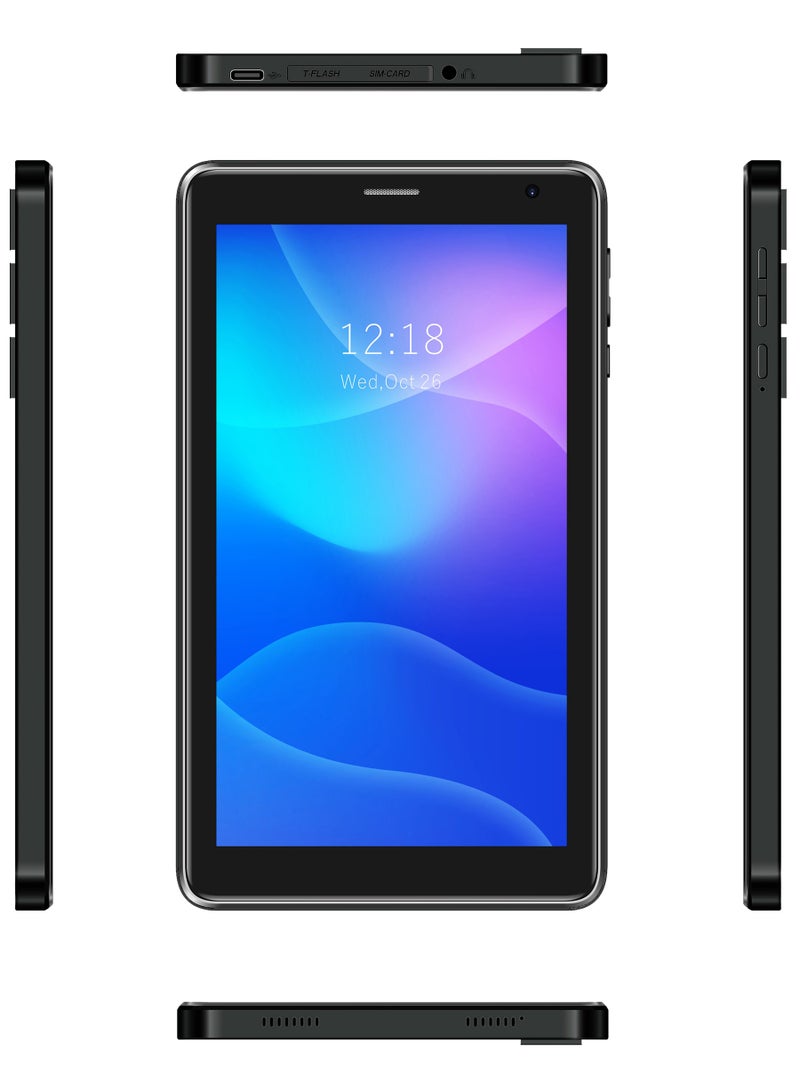 C idea CM526 7-Inch Smart Tablet PC with Stylus 8GB RAM 256GB ROM Dual Camera Single SIM 5G LTE Wi-Fi GPS Android Tablet for Kids– Black - Image 3