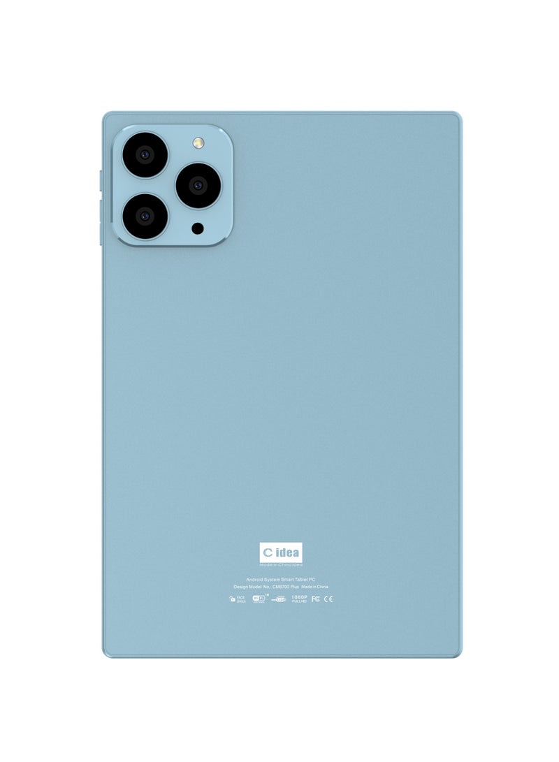 سي آيديا CM8700 Plus 10-Inch IPS Smart Tablet PC with Stylus Keyboard & Mouse 8GB RAM 1TB ROM Dual Camera Single SIM 5G LTE Wi-Fi GPS Android 15 Tablet For Boys and Girls– Blue - Image 3