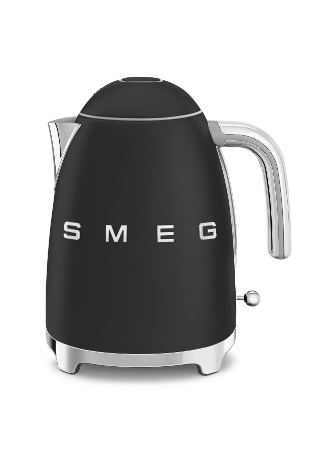 سميج Smeg 50's Style Electric Kettle, Black Matt 1.7 L 2400 W KLF03BLMUK Matte Black - Image 1