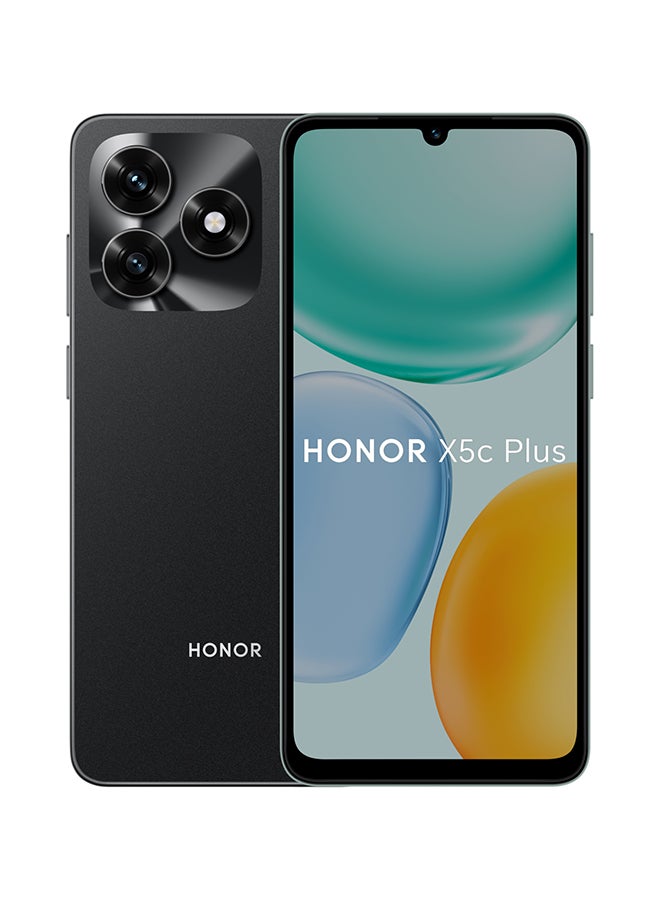 هونور X5c بلس 4G ثنائي الشريحة 4GB RAM 128GB أسود منتصف الليل - نسخة الشرق الأوسط - Image 1