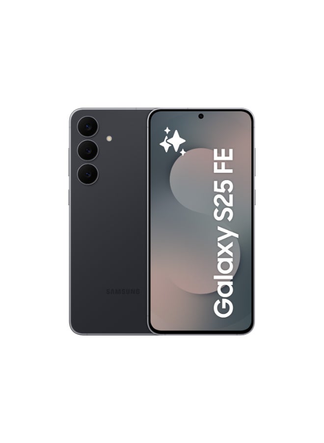 سامسونج جالاكسي S25 FE AI ثنائي الشريحة 5G أسود داكن 8GB RAM 256GB - النسخة الدولية - Image 1