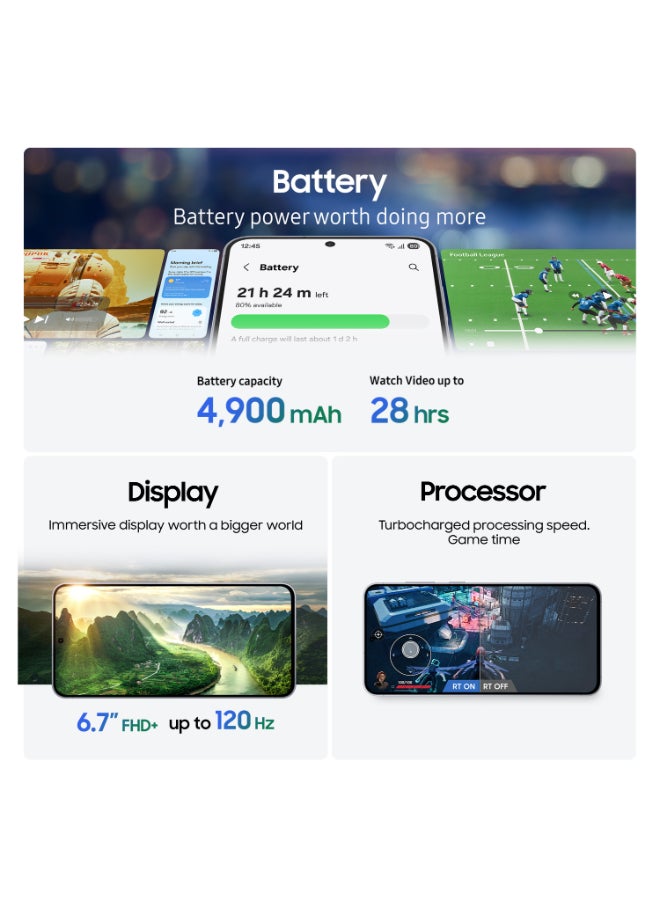 سامسونج جالاكسي S25 FE AI ثنائي الشريحة 5G أزرق جليدي 8GB RAM 256GB - النسخة الدولية - Image 4