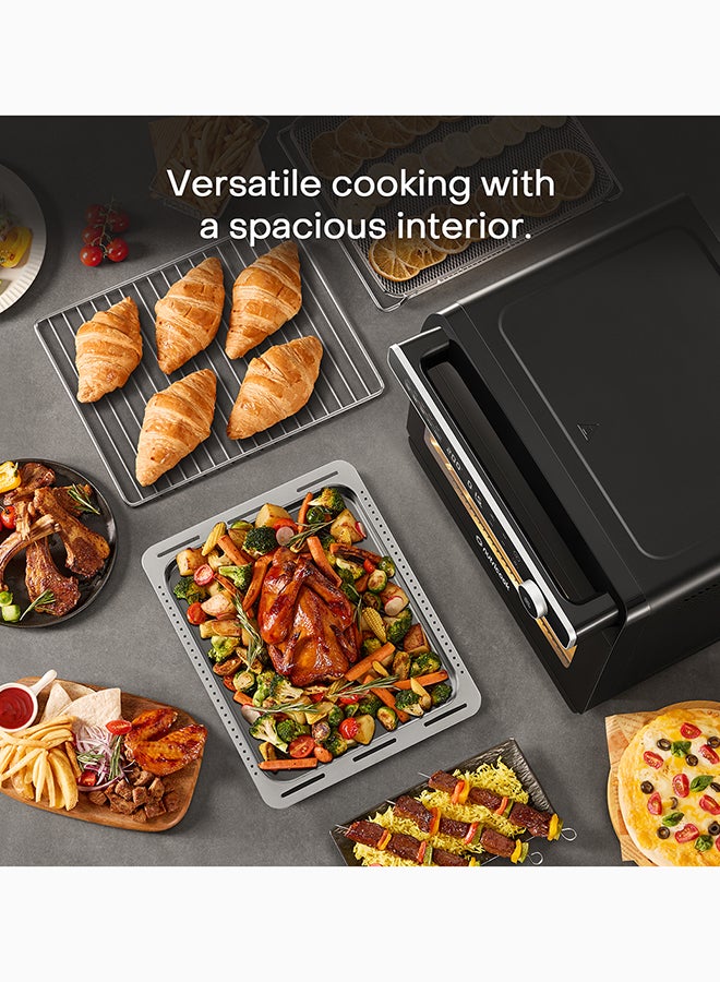 نيوتري كوك فرن بخاري – ستانلس ستيل 304، طهي بخاري سريع، 10 برامج طهي ذكية (قلي هوائي، خبز، شواء، بخار والمزيد)، تقنية تسخين ثلاثية الأبعاد، سهل التنظيف، ضمان لمدة سنتين - Image 5